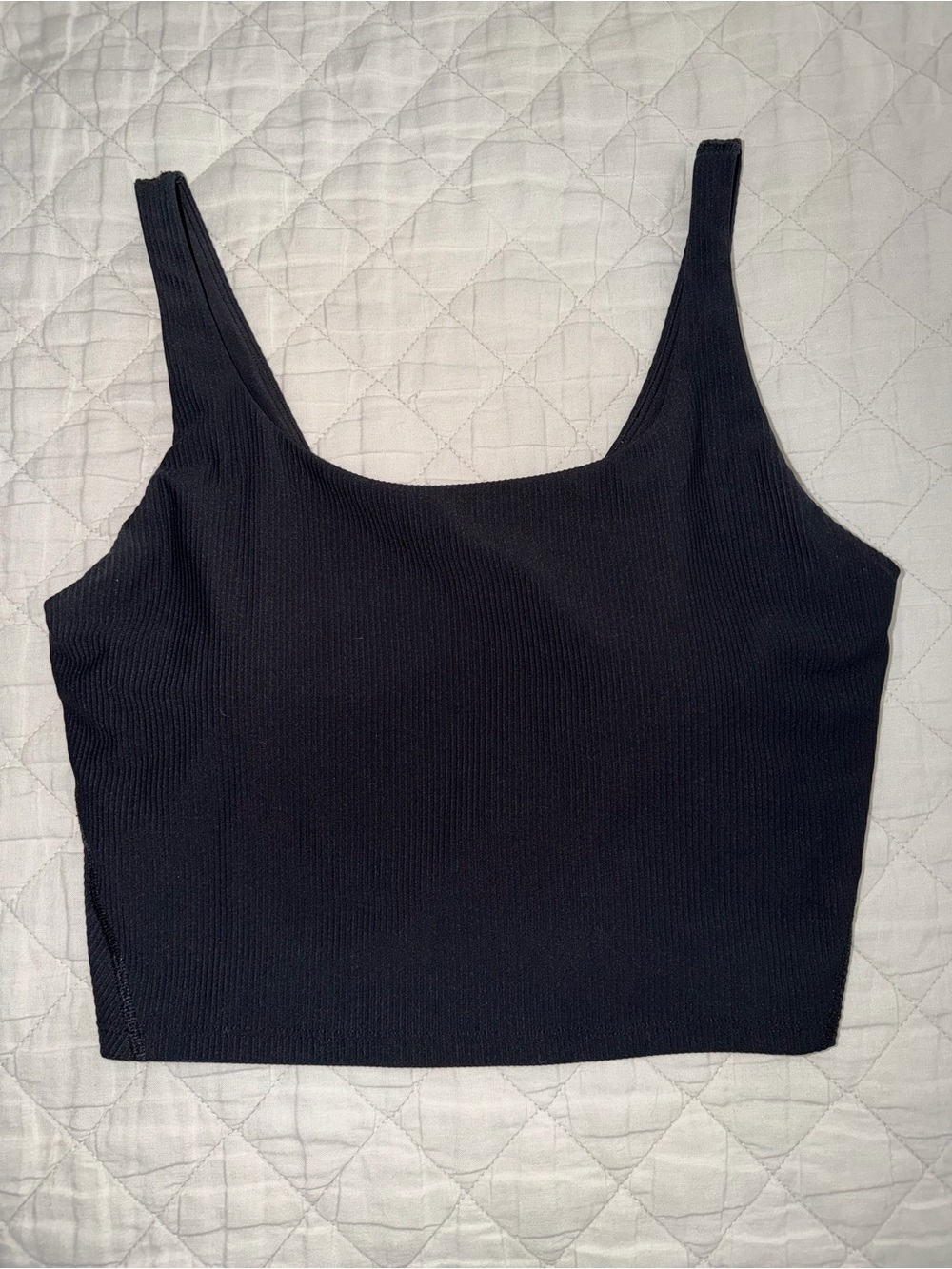 Old Navy Active Black Ribbed Longline Sports Bra